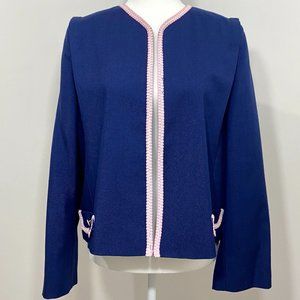 Vintage Appleseed's Blue Blazer w/Pink details
